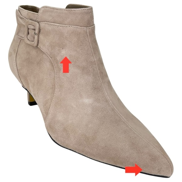 Bella Vita Bindi Cream Suede Womens Ankle Boots Size 9.5M - Picture 7 of 13